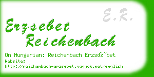 erzsebet reichenbach business card
